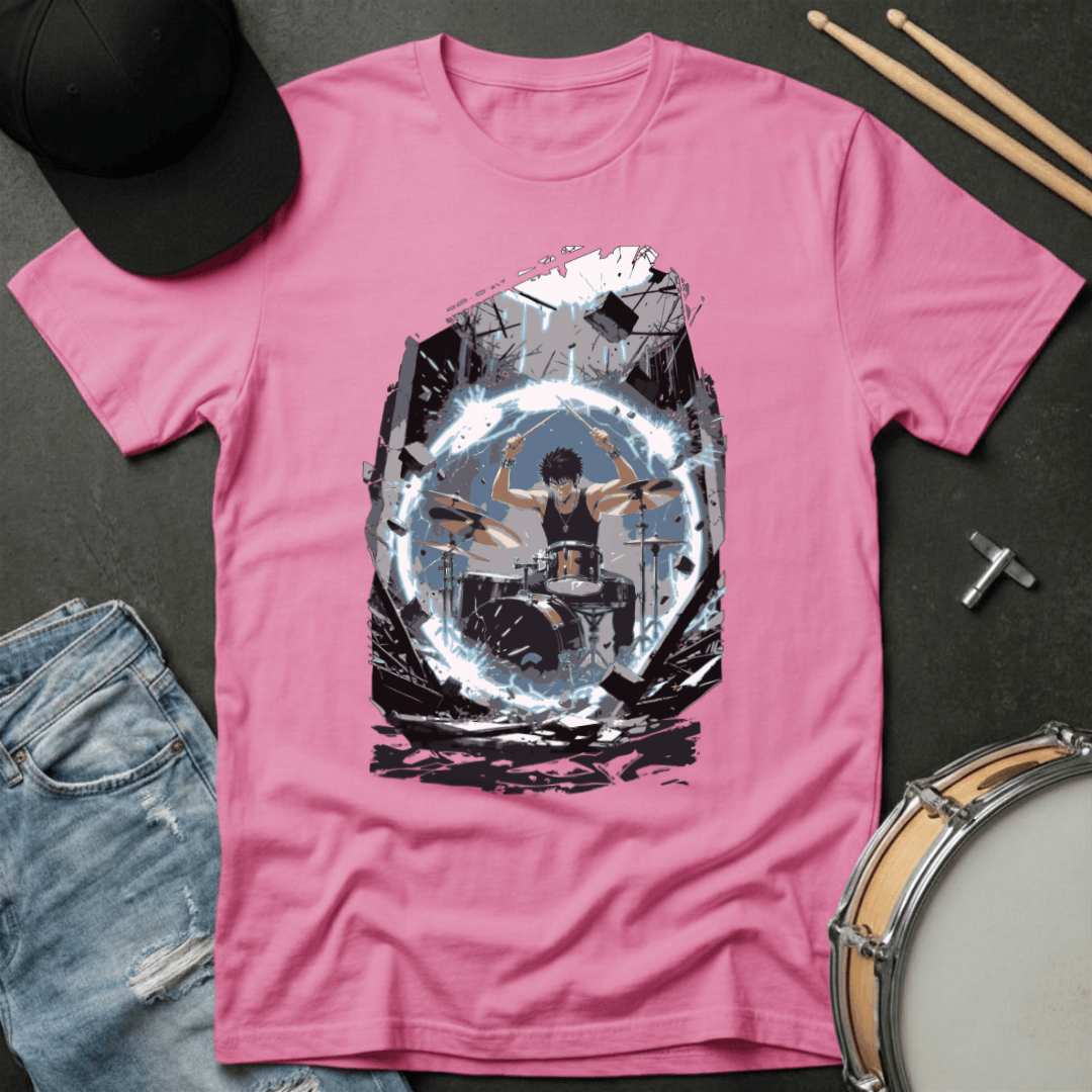 T-Shirt Anime Drummer Energy Sphere T-Shirt