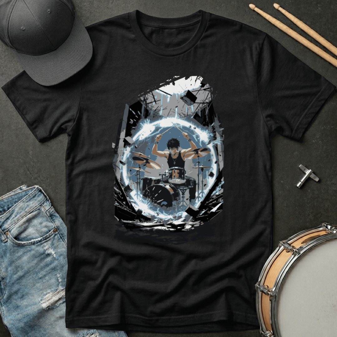 T-Shirt Anime Drummer Energy Sphere T-Shirt