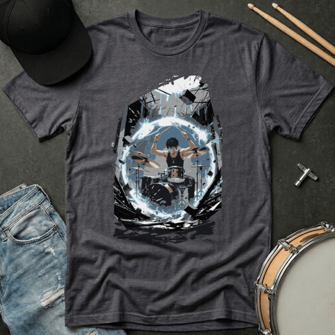 T-Shirt Anime Drummer Energy Sphere T-Shirt
