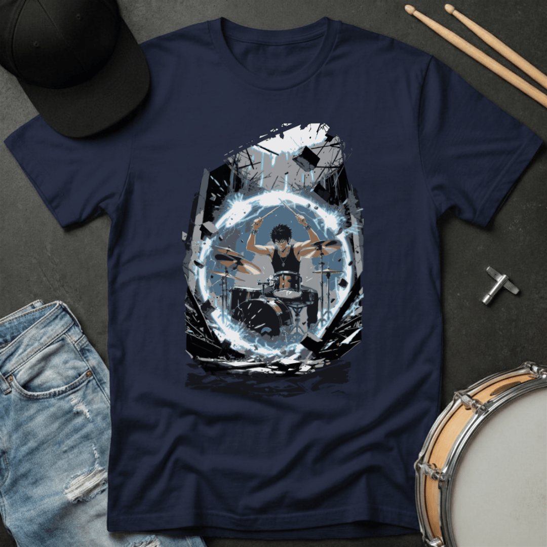 T-Shirt Anime Drummer Energy Sphere T-Shirt