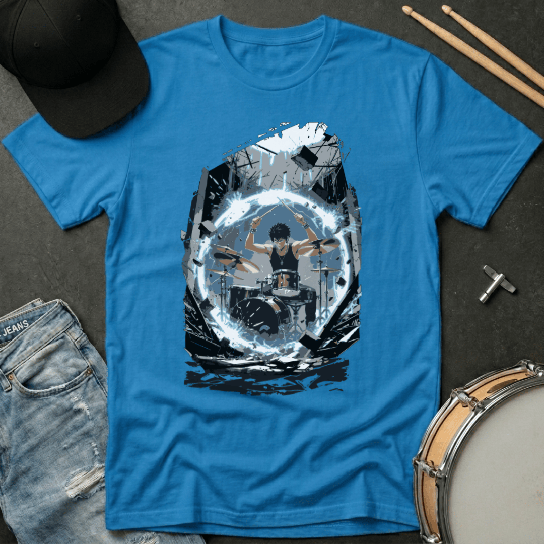 T-Shirt Anime Drummer Energy Sphere T-Shirt