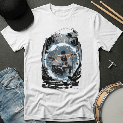 T-Shirt Anime Drummer Energy Sphere T-Shirt