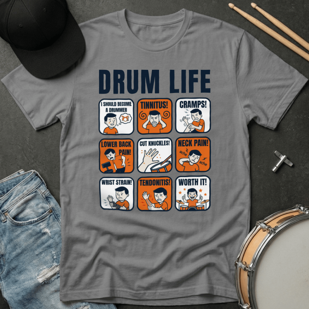 T-Shirt Drum Life "Pain Chart" T-Shirt