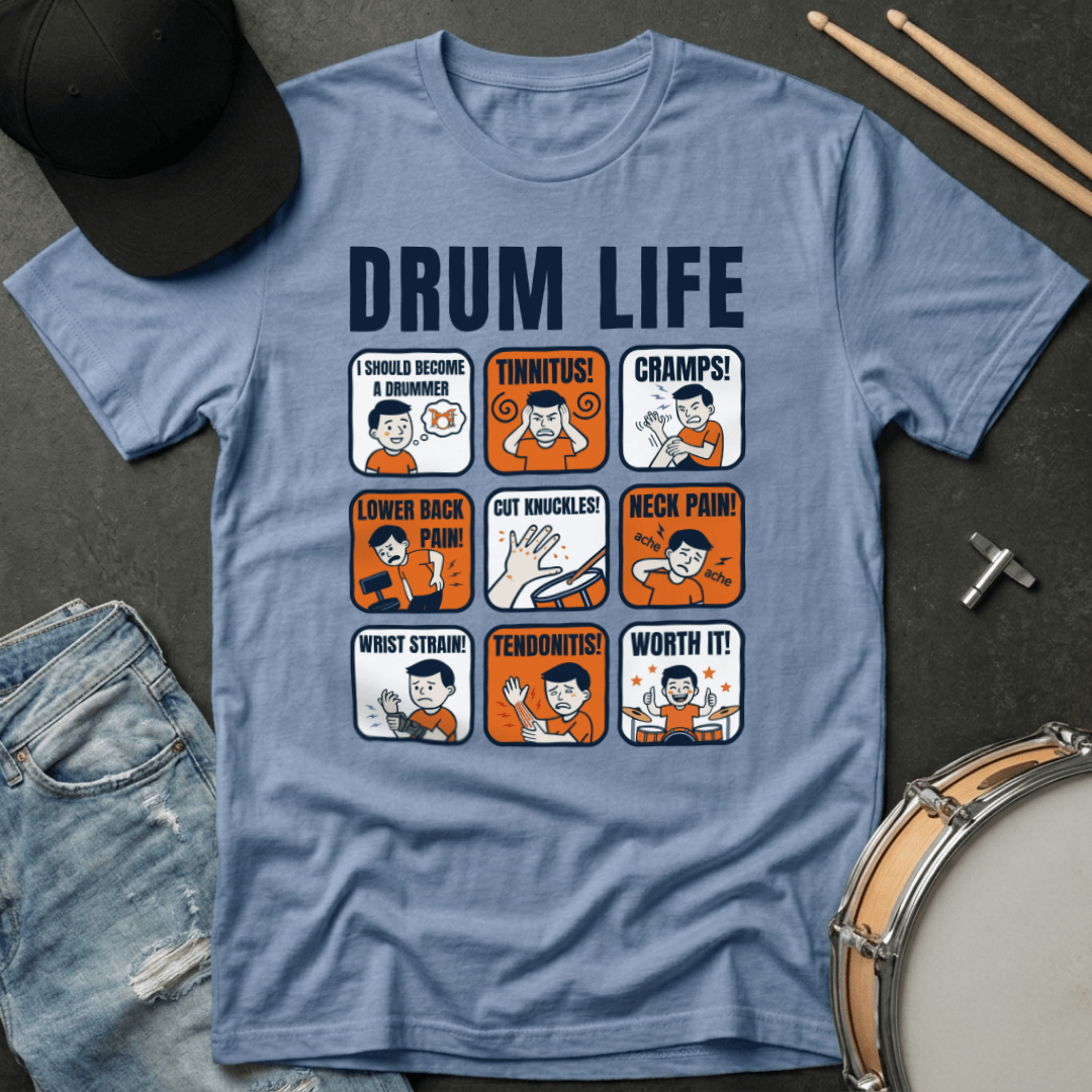 T-Shirt Drum Life "Pain Chart" T-Shirt