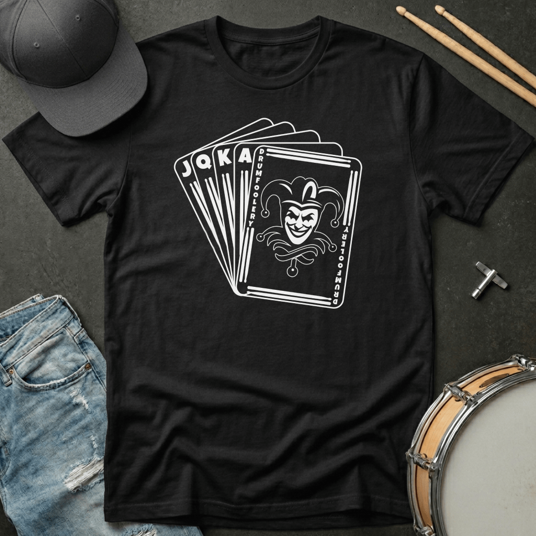T-Shirt Drumfoolery Joker Card T-Shirt