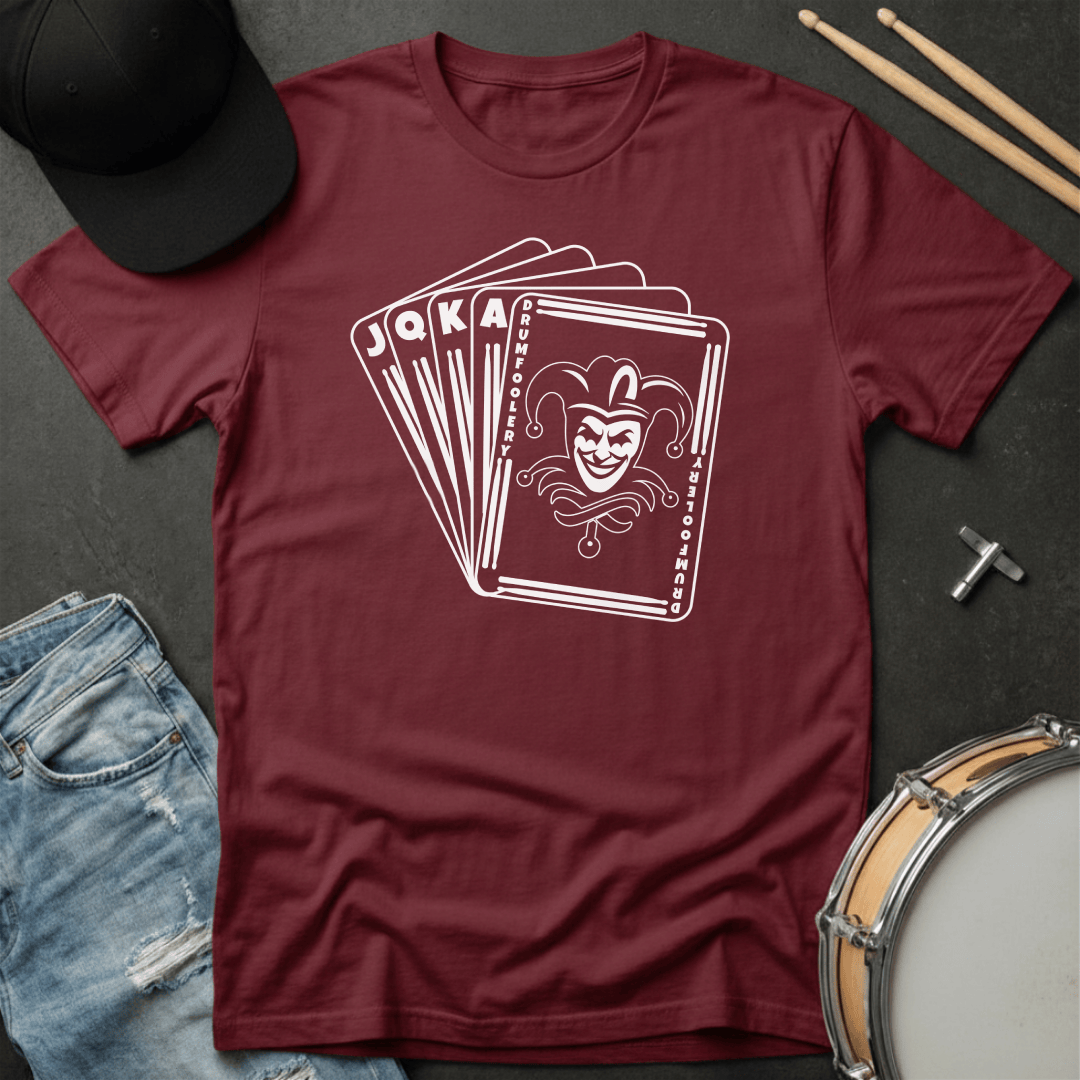 T-Shirt Drumfoolery Joker Card T-Shirt