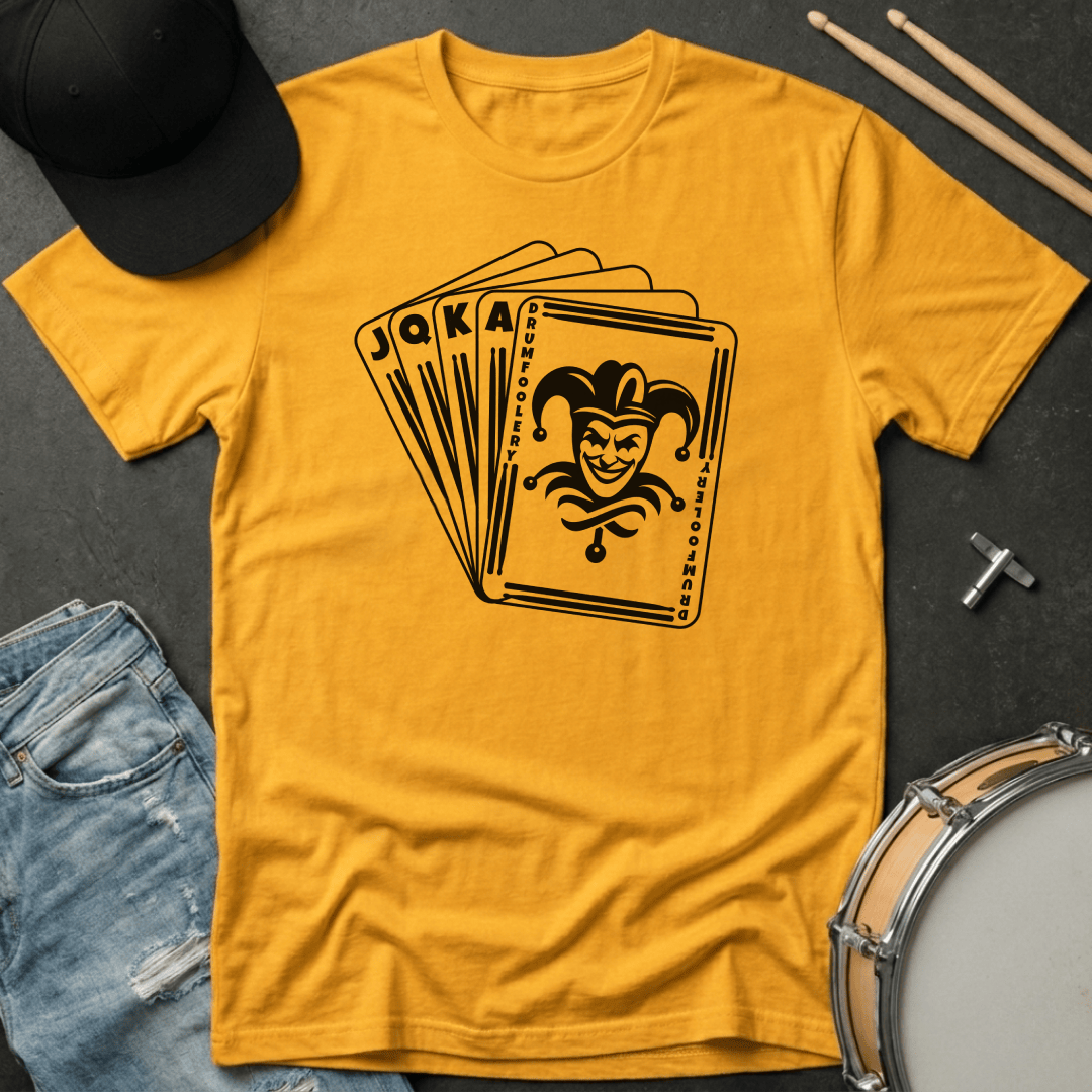 T-Shirt Drumfoolery Joker Card T-Shirt