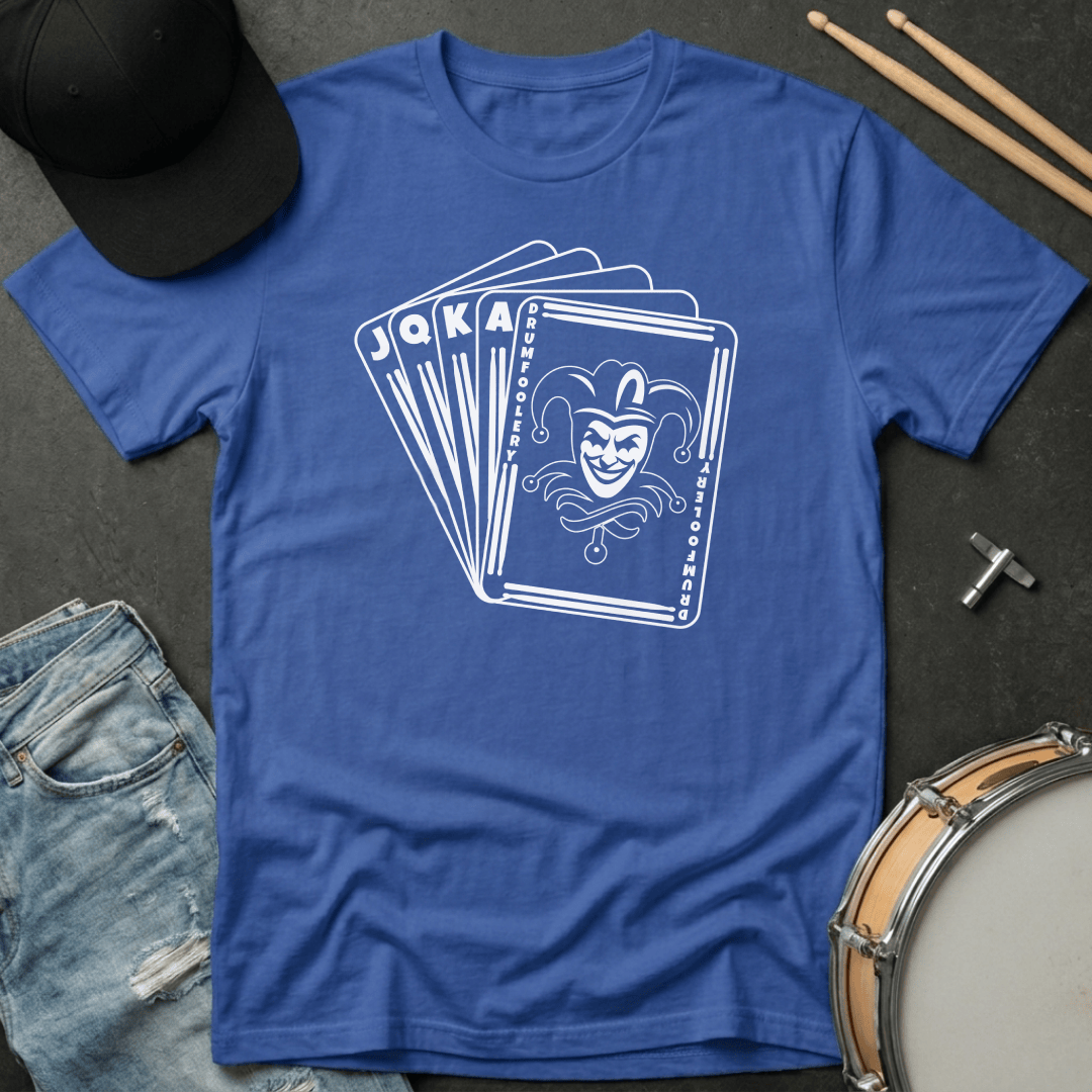 T-Shirt Drumfoolery Joker Card T-Shirt