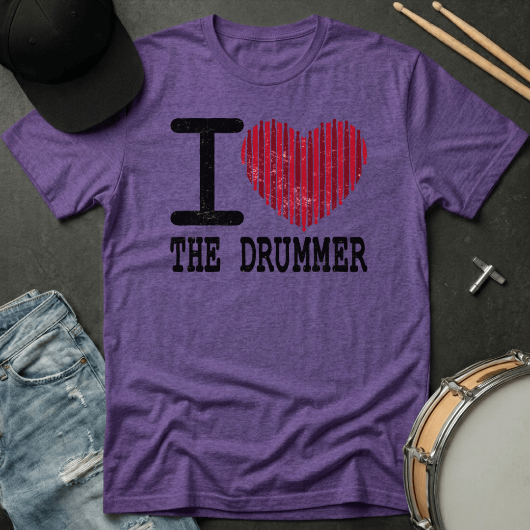 T-Shirt I ❤️ The Drummer T-Shirt