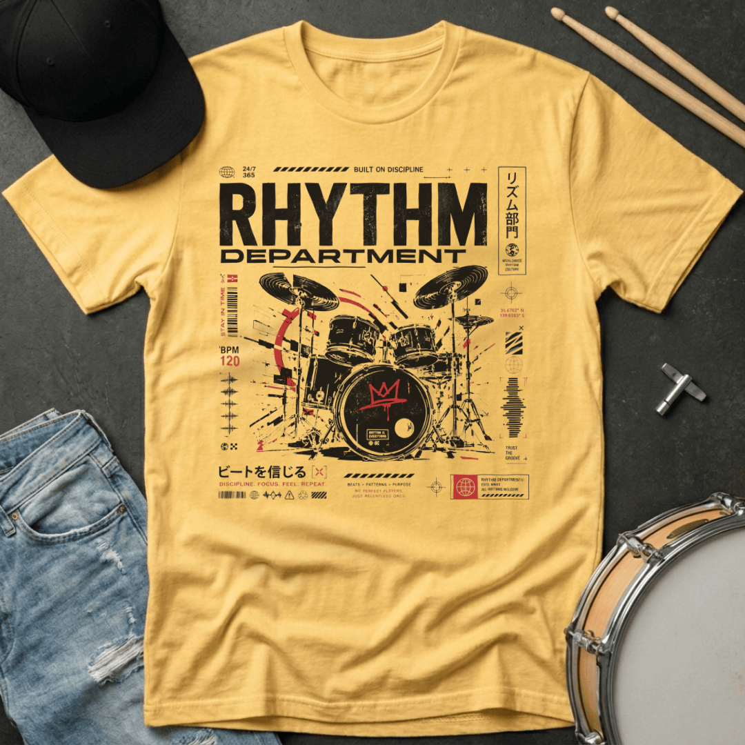 T-Shirt Rhythm Department "Red Crown Design" T-Shirt