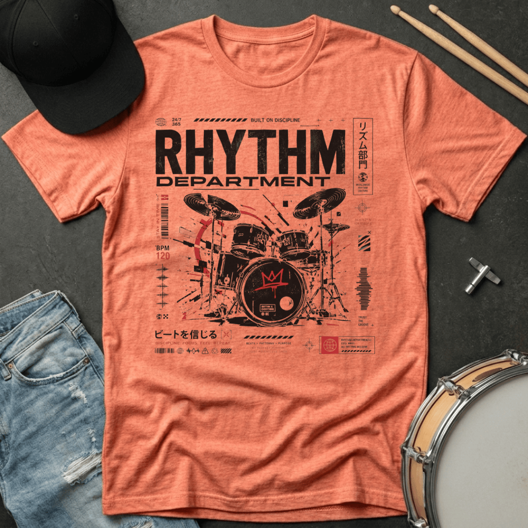 T-Shirt Rhythm Department "Red Crown Design" T-Shirt