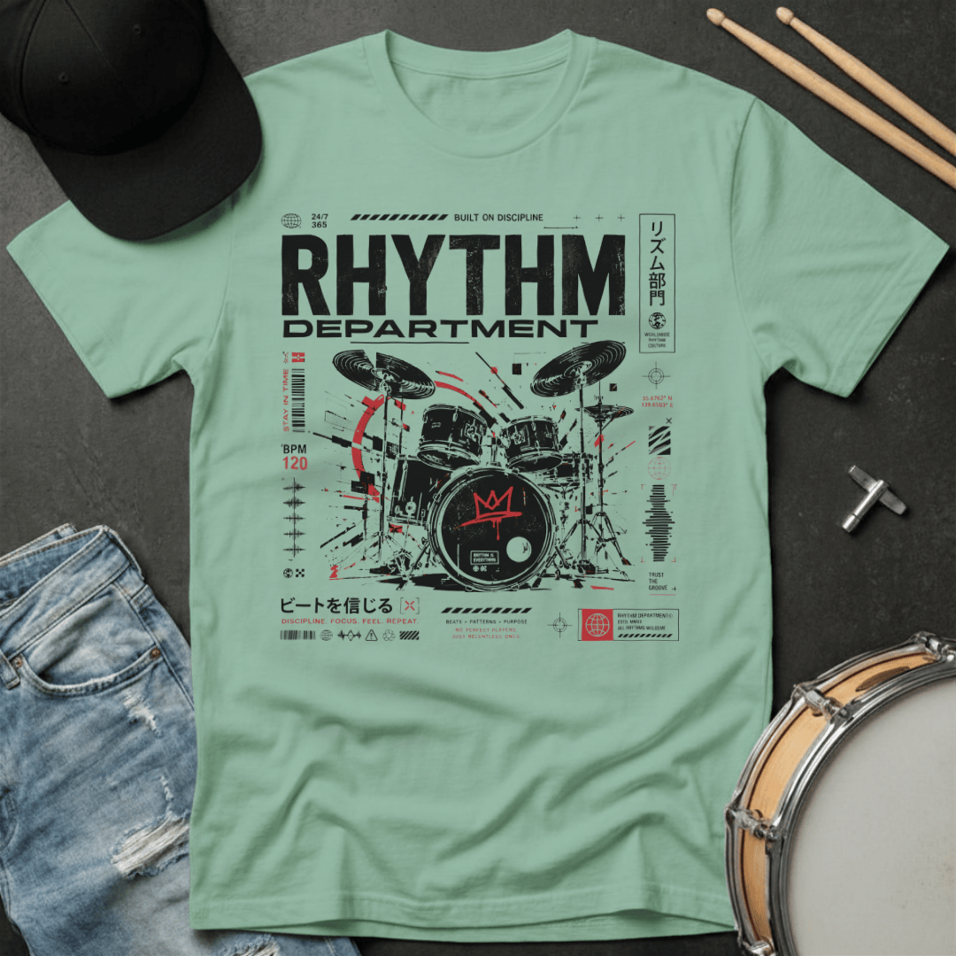 T-Shirt Rhythm Department "Red Crown Design" T-Shirt