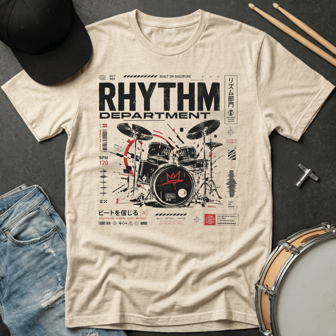 T-Shirt Rhythm Department "Red Crown Design" T-Shirt