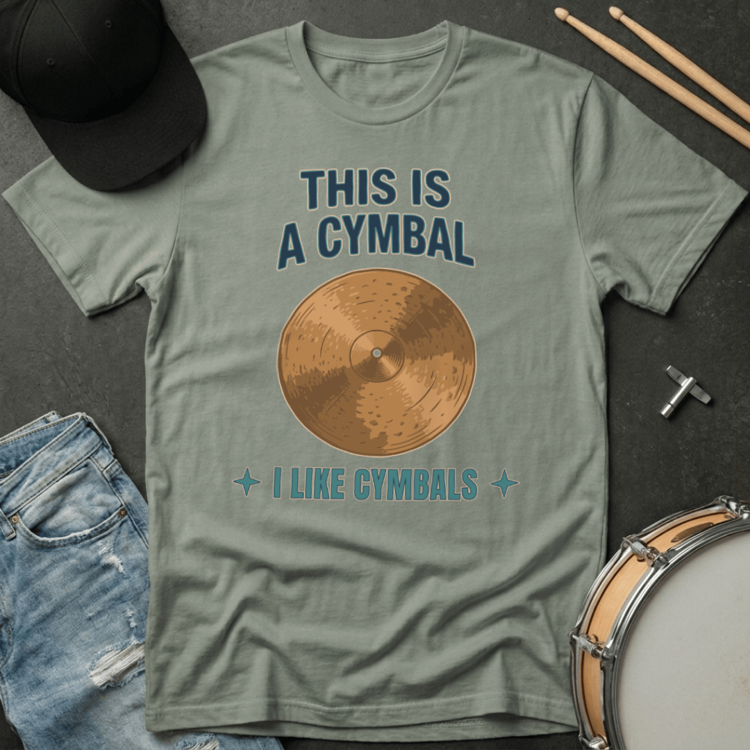 T-Shirt This Is A Cymbal I Like Cymbals T-Shirt